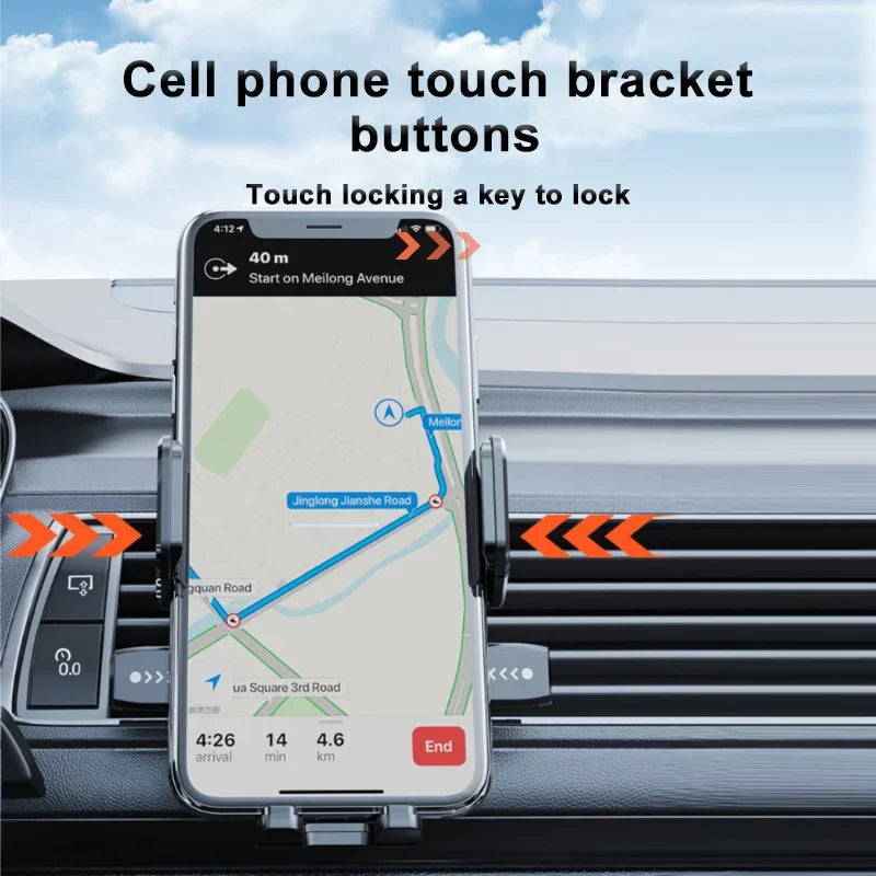 Soporte para teléfono móvil SEAMETAL con ventosa para coche, soporte para smartphone y celular en el coche.