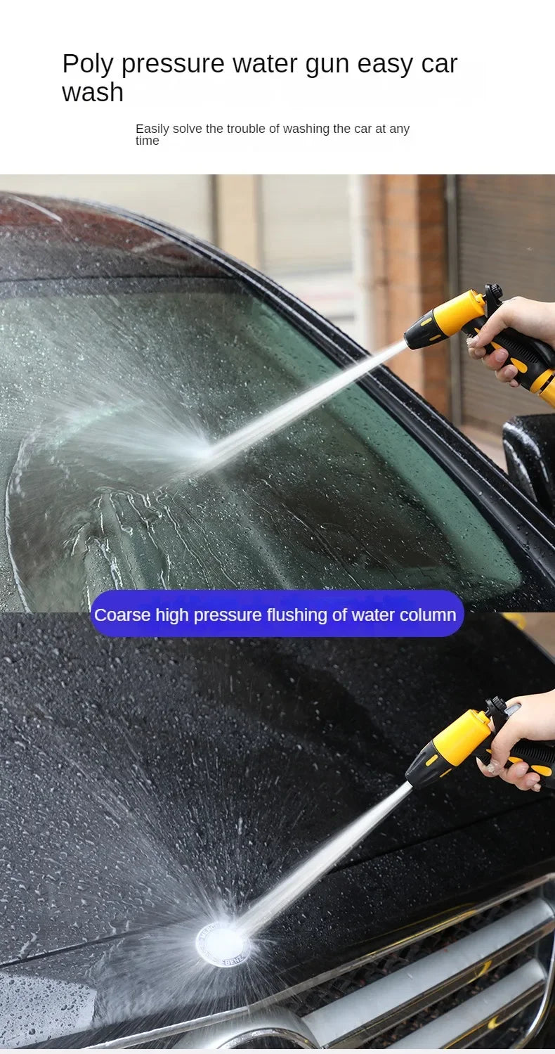 10-20 Meter Telescopic Water Pipe with High-pressure Nozzle Car Washing Tool Set Extension Hose Water Hose for Pressure Cleaner