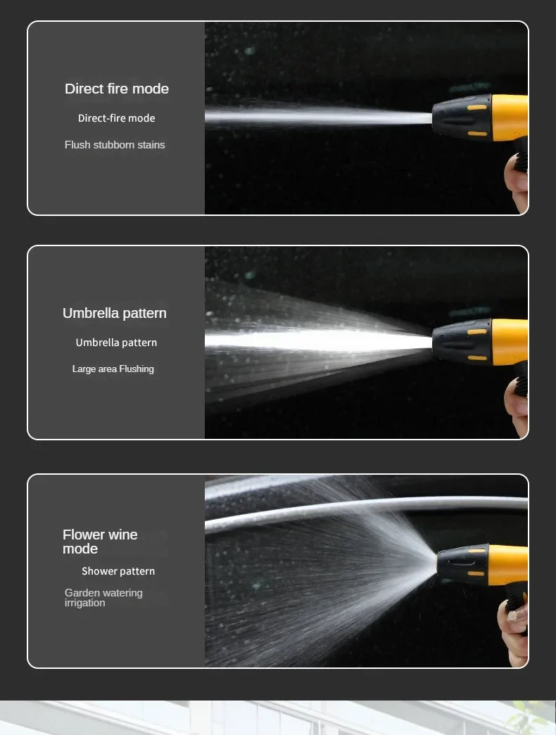 10-20 Meter Telescopic Water Pipe with High-pressure Nozzle Car Washing Tool Set Extension Hose Water Hose for Pressure Cleaner