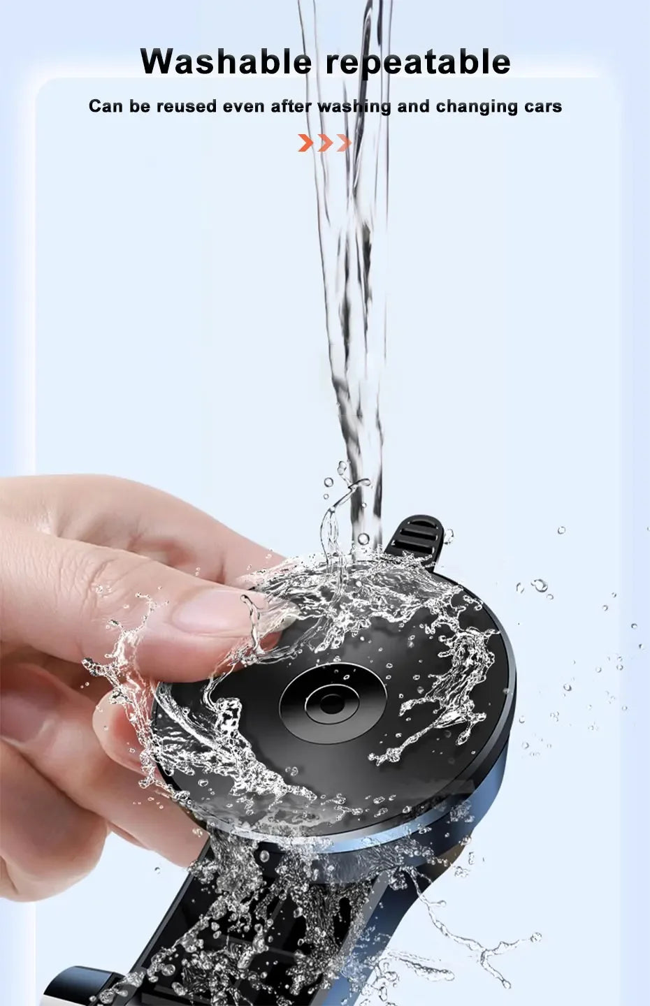 Soporte para teléfono móvil SEAMETAL con ventosa para coche, soporte para smartphone y celular en el coche.