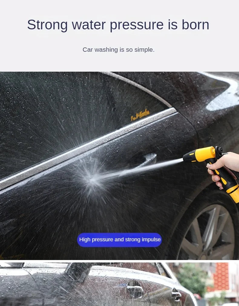 10-20 Meter Telescopic Water Pipe with High-pressure Nozzle Car Washing Tool Set Extension Hose Water Hose for Pressure Cleaner
